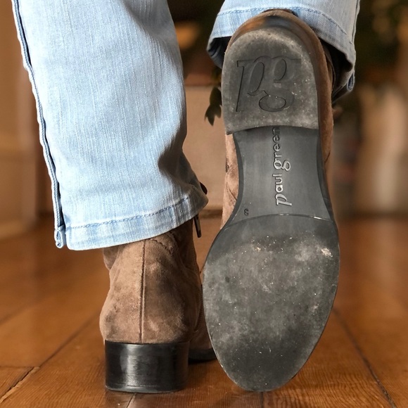 ♥️PAUL GREEN BOSTON BOOTIES BROWN ♥️ - Picture 8 of 15